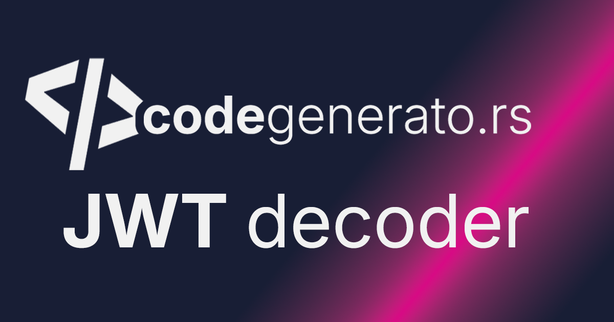 JWT Decoder & Debugger - Decode JSON Web Tokens | Verify Claims ...
